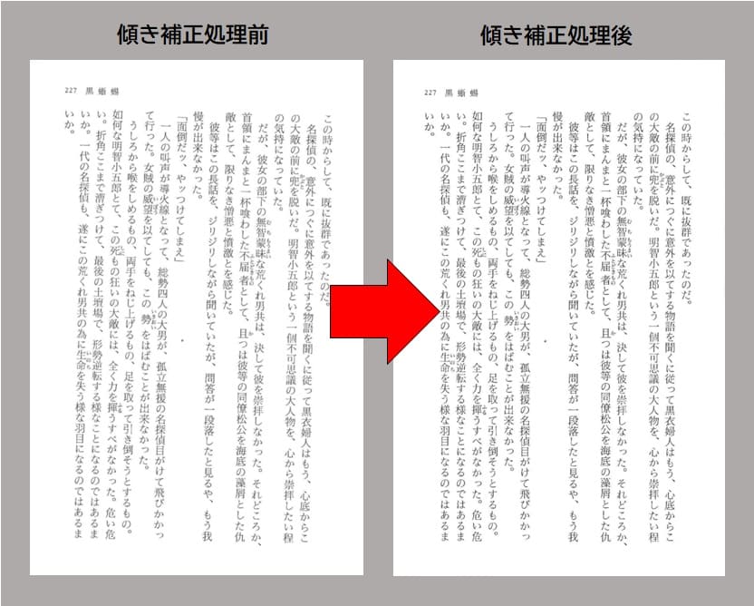 傾き補正
